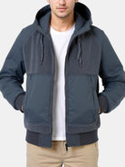 Men's Sherpa-Panel Hooded Puffer Jacket Eleven Oasis