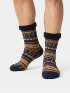 Patterned Wool-Style Slipper Socks ElevenOasis