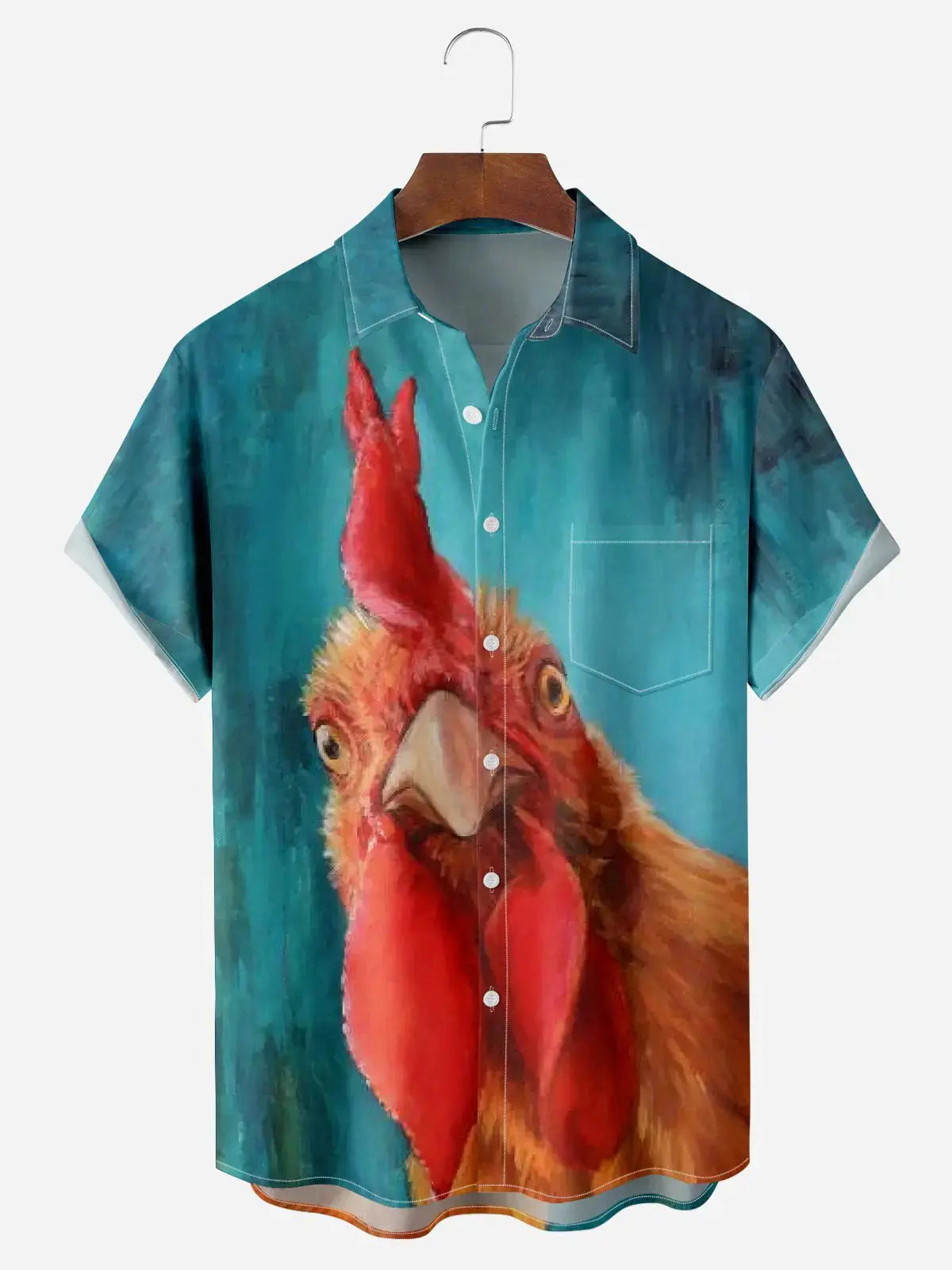 rooster dress shirt Men's Rooster Beach Shirt Button Up Shirt Long Sleeve Hawaiian Casual Vacation Daily Fall Winter Spring & Summer Collared Shirts 3D Print Light Blue Violet Black White Yellow 2026