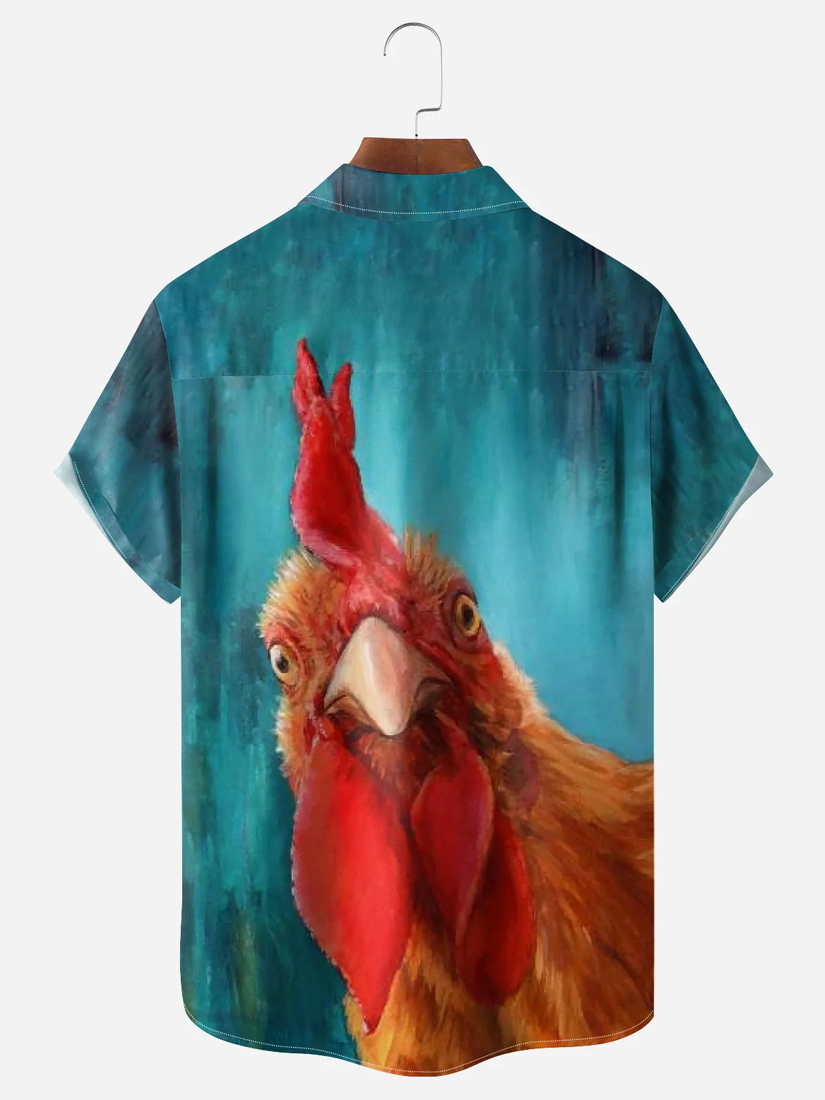 Men's Funny Cock Rooster Short Sleeve Casual ShirtMens short sleeve shirts Big and tall Mens shirts Short sleeve shirts for men Mens 4xl shirts Casual short sleeve shirts