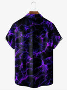 Men's Purple Smoke Print Short Sleeve Casual ShirtMens short sleeve shirts Big and tall Mens shirts Short sleeve shirts for men Mens 4xl shirts Casual short sleeve shirts