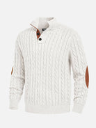 Men's Cable Knit Henley Slim Fit Sweater Eleven Oasis