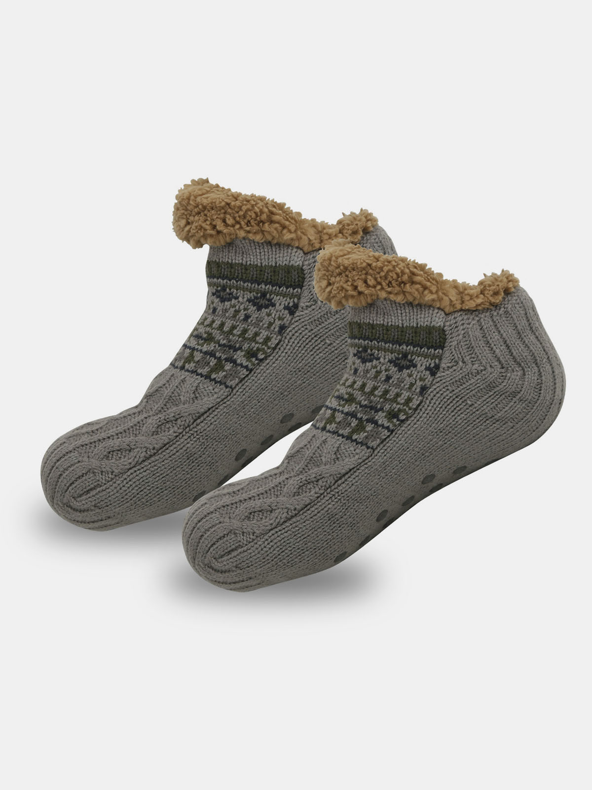 Cable Knit Indoor Slipper Socks Eleven Oasis