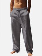Men's Relaxed Linen Straight Leg Pants ElevenOasis