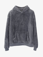 Men's Plush Sherpa Fleece Hoodie Eleven Oasis