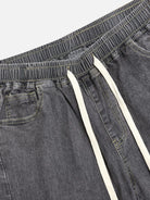 Men's Cargo Pocket Drawstring Denim Jogger Pants ElevenOasis