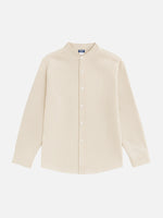 Men's Pinstripe Linen Blend Long Sleeve Shirt ElevenOasis