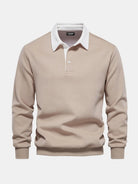Men's Polo Collar Long Sleeve Sweatshirt ElevenOasis