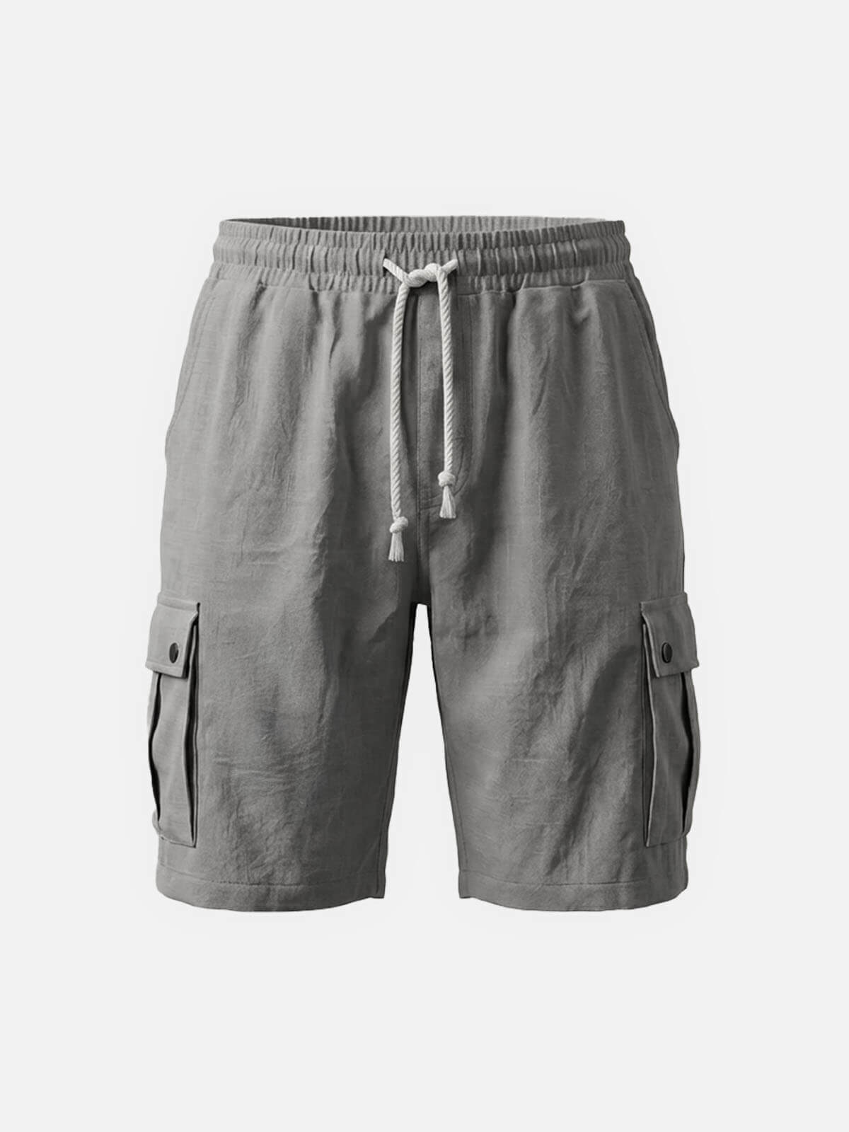 Men's Linen Blend Slim Fit Cargo Shorts Eleven Oasis