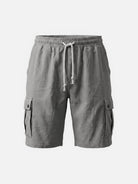 Men's Linen Blend Slim Fit Cargo Shorts Eleven Oasis