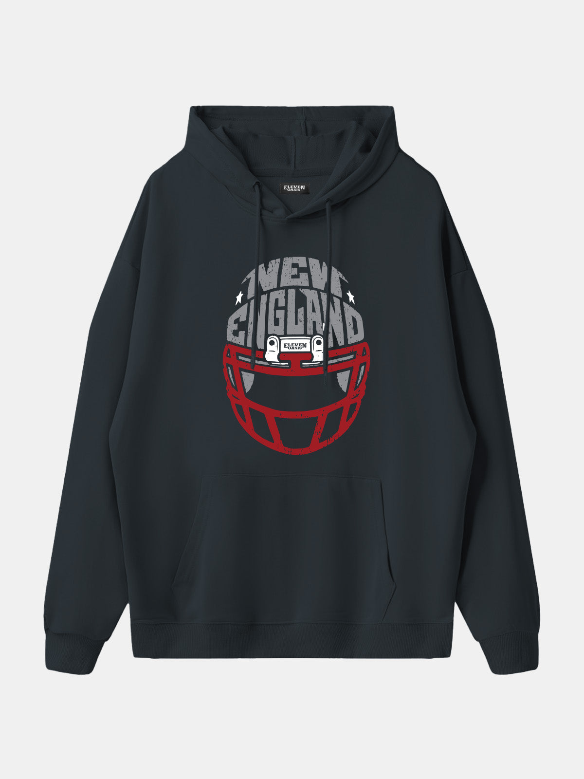 New England Football Helmet Graphic Hoodie Eleven Oasis