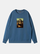 Mona Lisa Rock Parody Sweatshirt Eleven Oasis