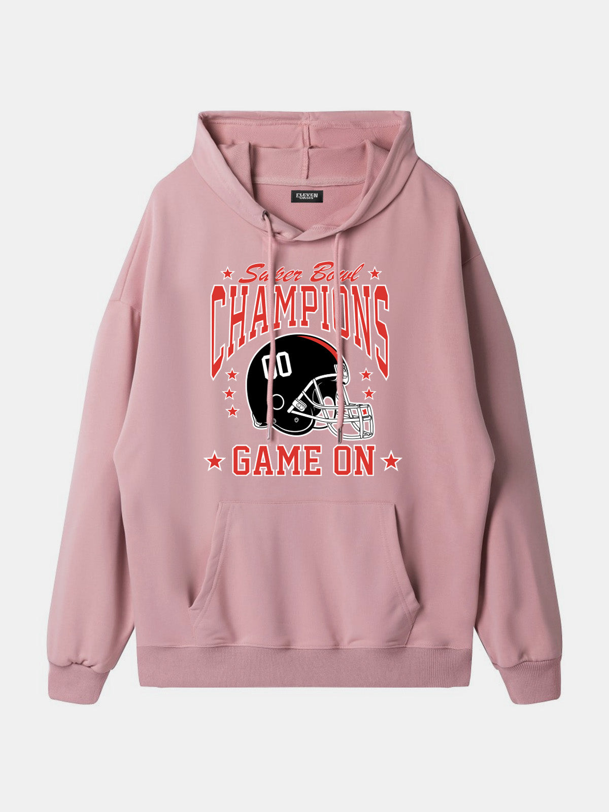 Super Bowl Champions Game On Football Hoodie Eleven Oasis