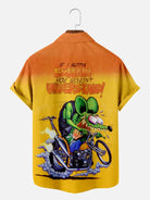 Men's Car Anime Rat Fink Series Short Sleeve Shirt Eleven Oasis