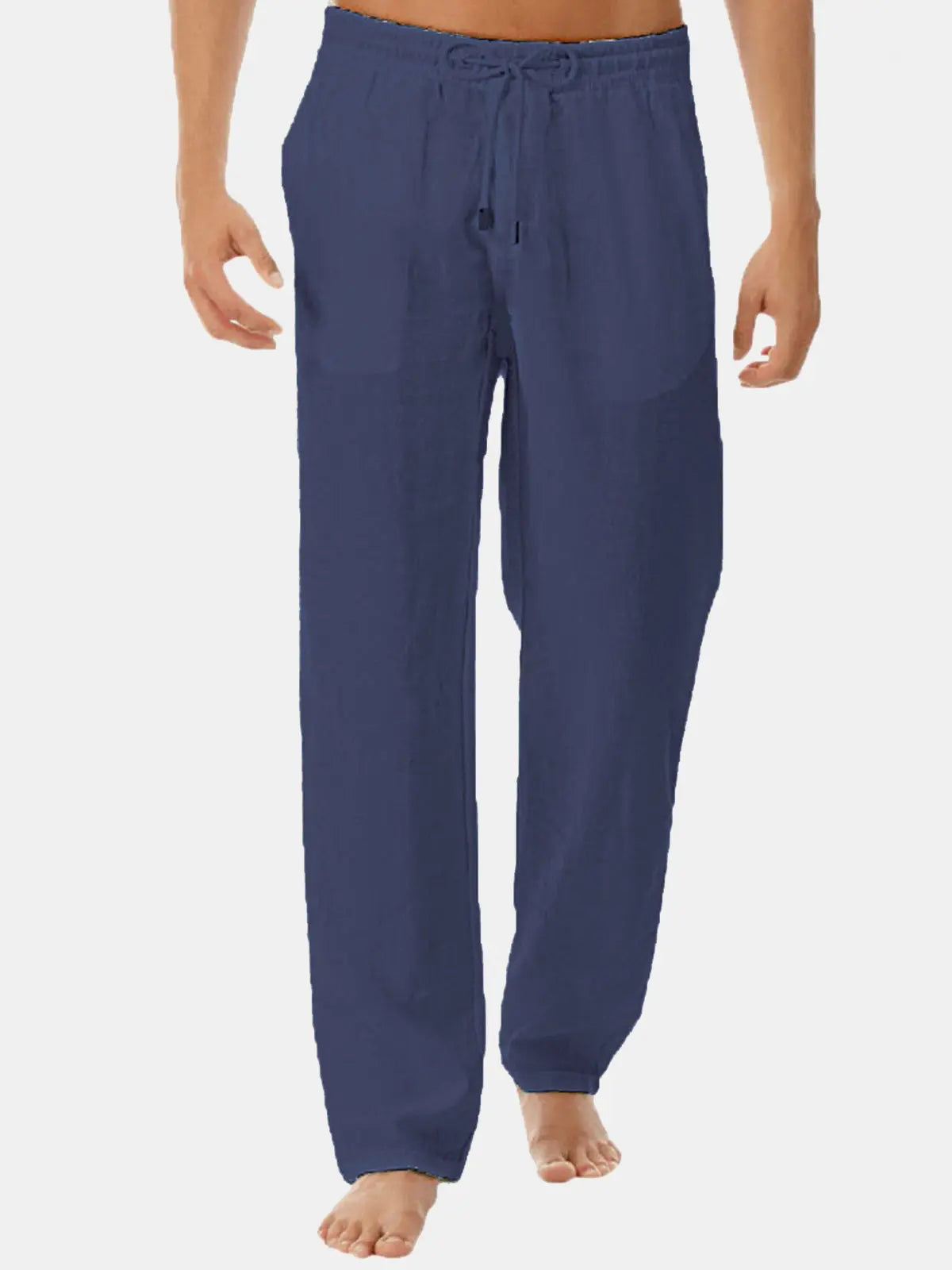 Men's Solid Color Casual Long Pants ElevenOasis