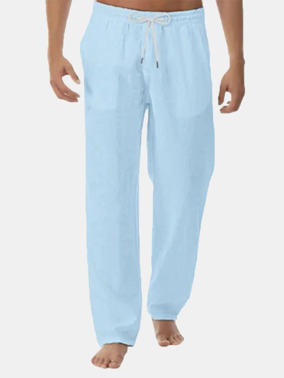 Men's Printed Solid Color Casual Long Pants ElevenOasis