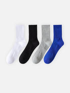Men's Extended Size Athletic Crew Socks 4-Pack Eleven Oasis