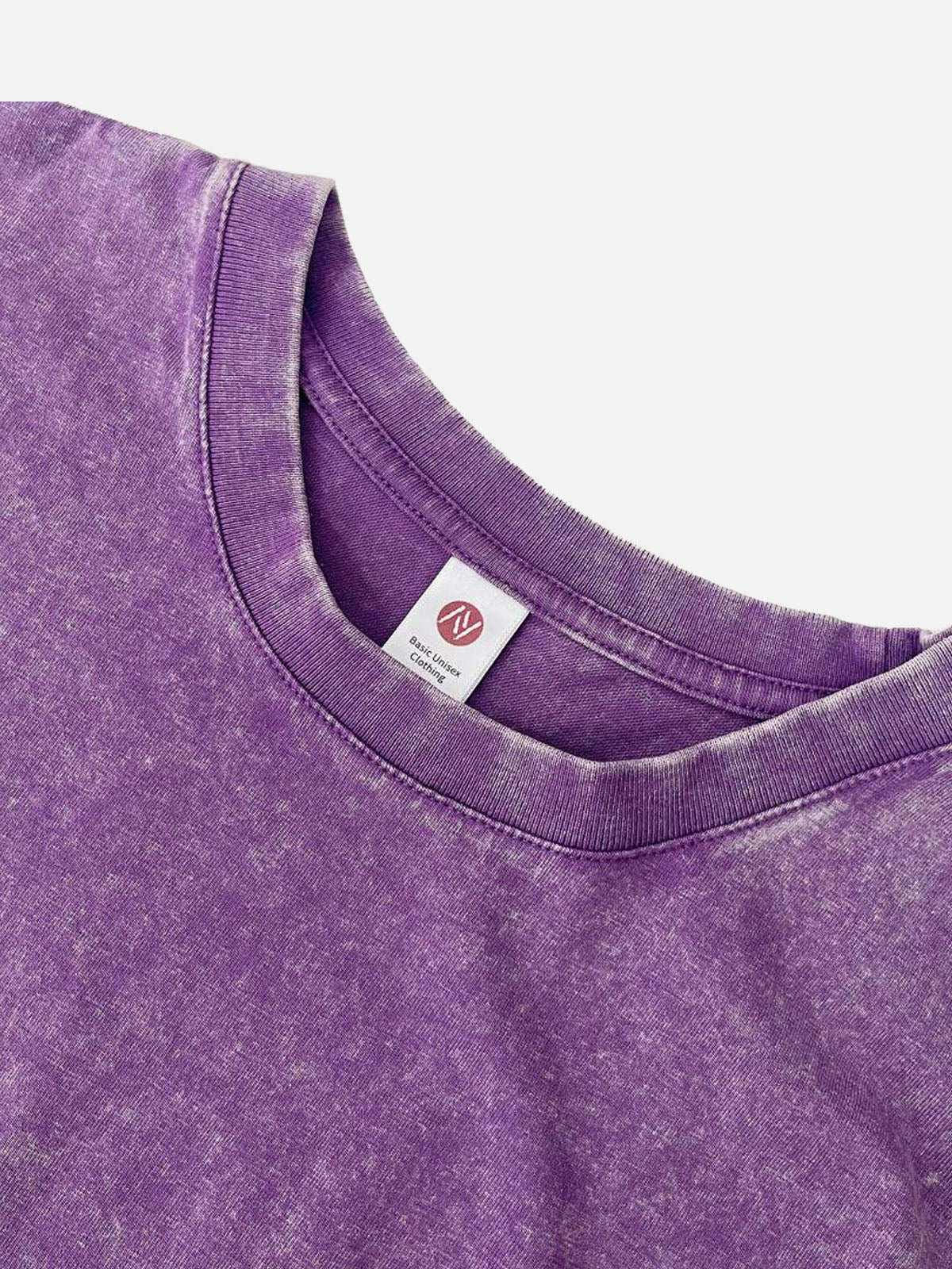 Men's Solid Color Cotton Round Neck Short-Sleeve T-Shirt Basic Cotton Tee Eleven Oasis