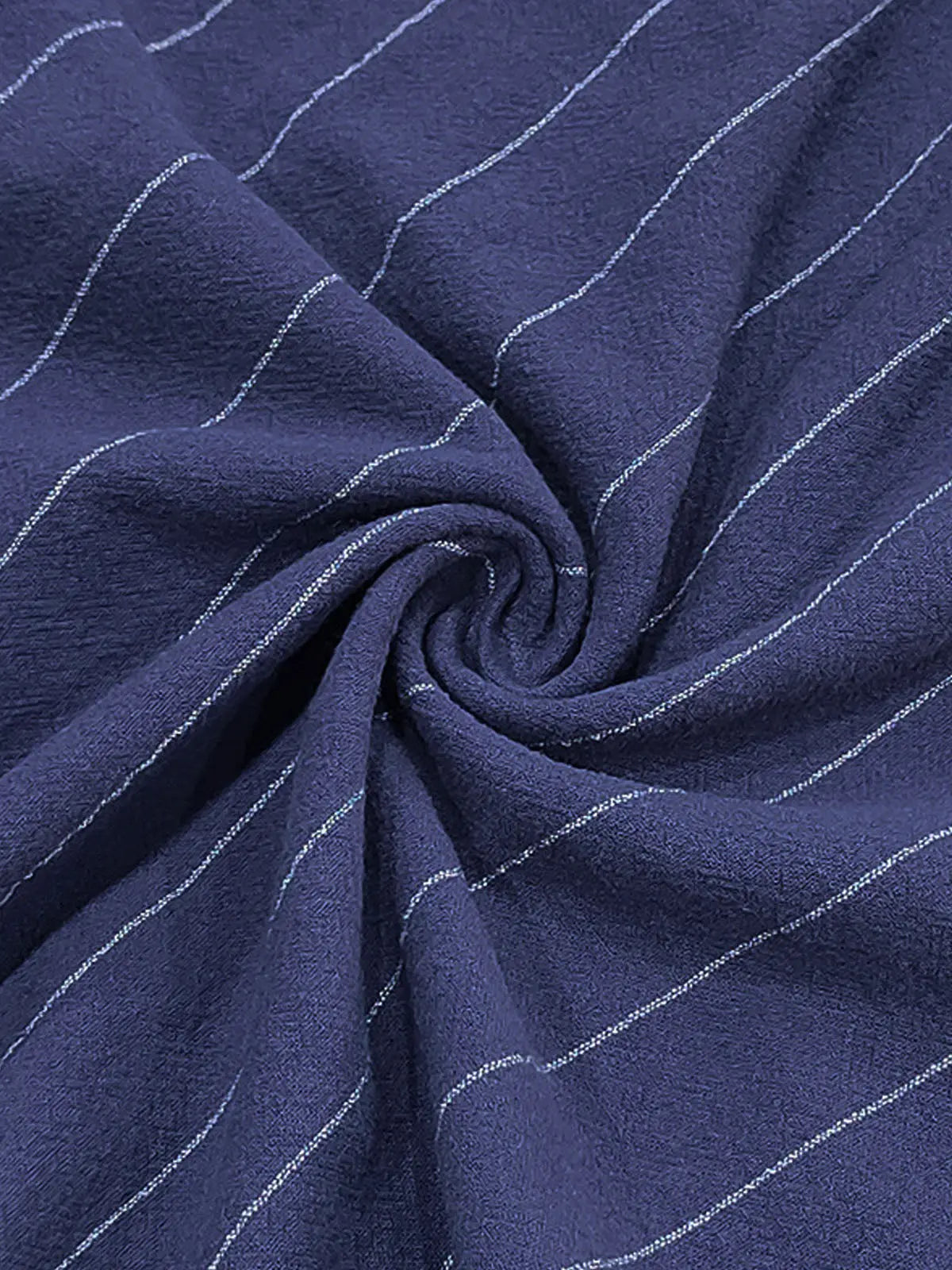 Men's Pinstripe Linen Blend Drawstring Shorts Eleven Oasis