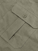 Men's Linen Blend Dual Pocket Short Sleeve Shirt Eleven Oasis