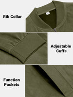 Men's Suede-Feel Bomber Jacket Eleven Oasis