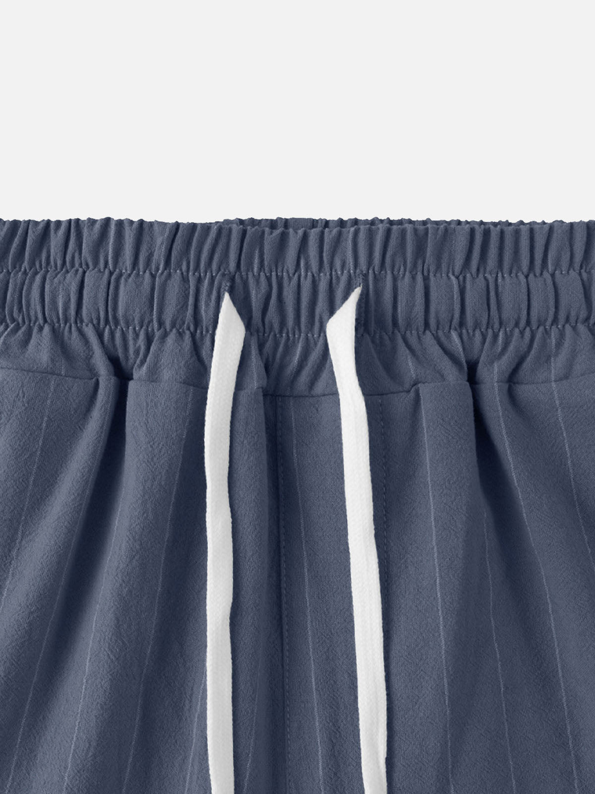 Men's Pinstripe Linen Blend Drawstring Pants ElevenOasis