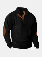 Men's Corduroy-Style Pullover Sweater Eleven Oasis