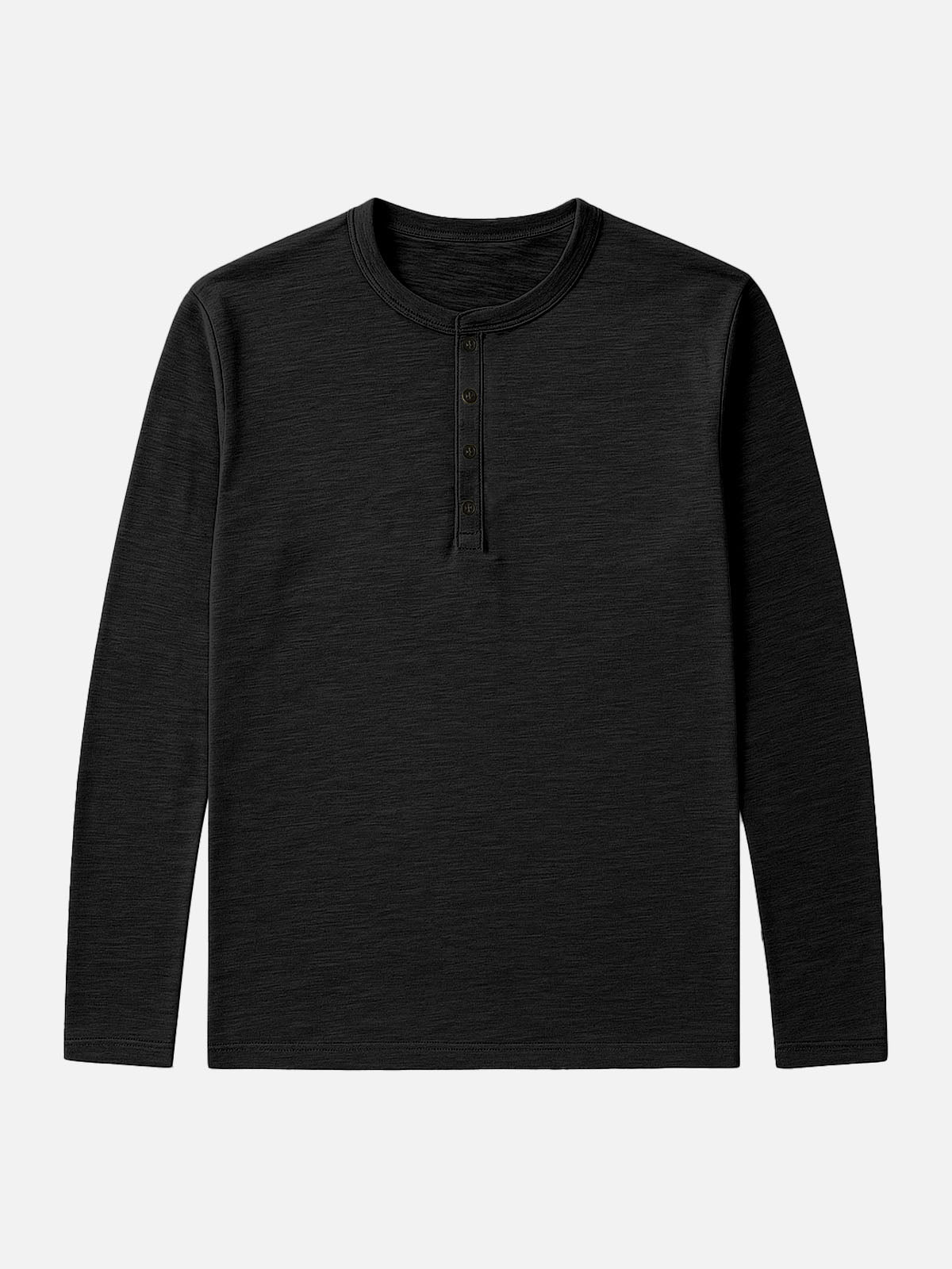 Men's Cotton Henley Long Sleeve Shirt Eleven Oasis