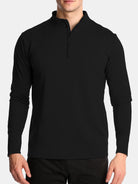 Men's Slim Fit Half-Zip Performance Long Sleeve Shirt Eleven Oasis