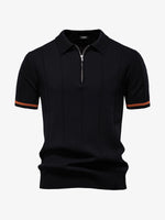Men's Refined Slim Polo Knit Short Sleeve Shirt Eleven Oasis