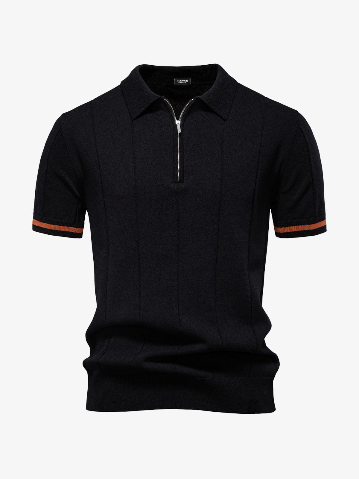 Men's Refined Slim Polo Knit Short Sleeve Shirt Eleven Oasis