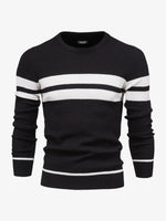 Men's Slim Stripe Knit Sweater Eleven Oasis