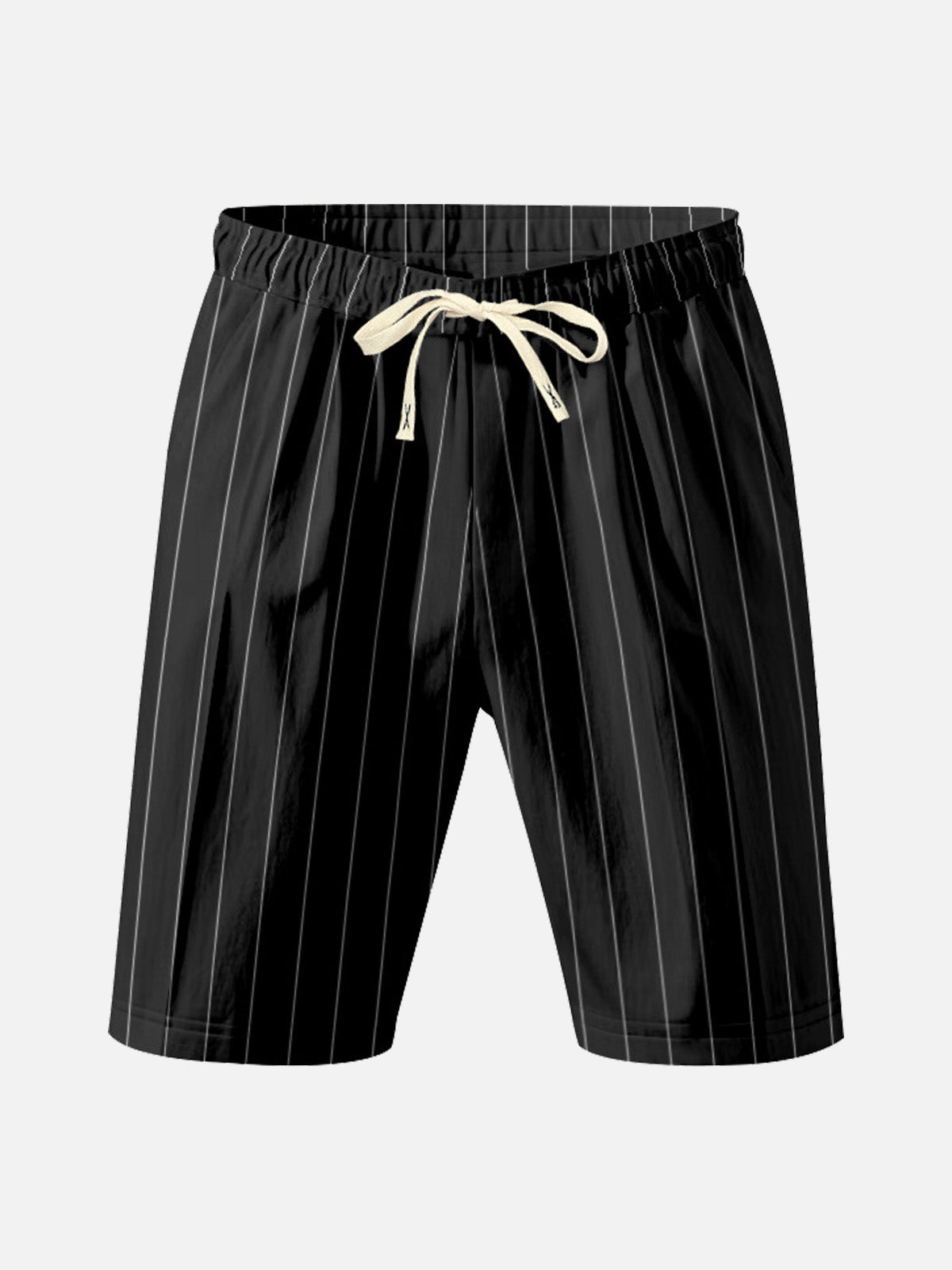 Men's Pinstripe Linen Blend Drawstring Shorts ElevenOasis