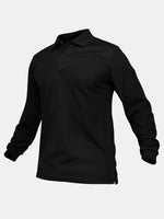 Men's Performance Polo Long Sleeve Shirt Eleven Oasis