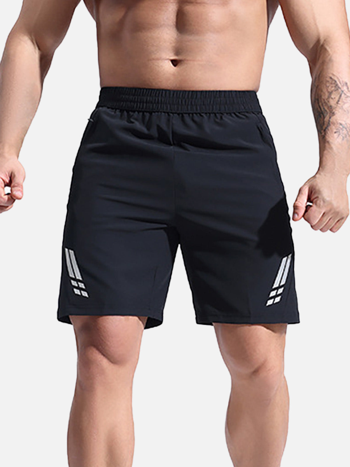 Men’s Art Pattern Swim Trunks Shorts Quick Dry Retro Striped Active Sports