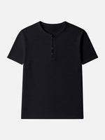 Men's Classic Cotton Henley T-Shirt Eleven Oasis