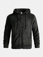 Men's Soft Sherpa Zip Hoodie Jacket Eleven Oasis