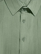 Men's Striped Textured Cotton Short Sleeve Shirt Eleven Oasis