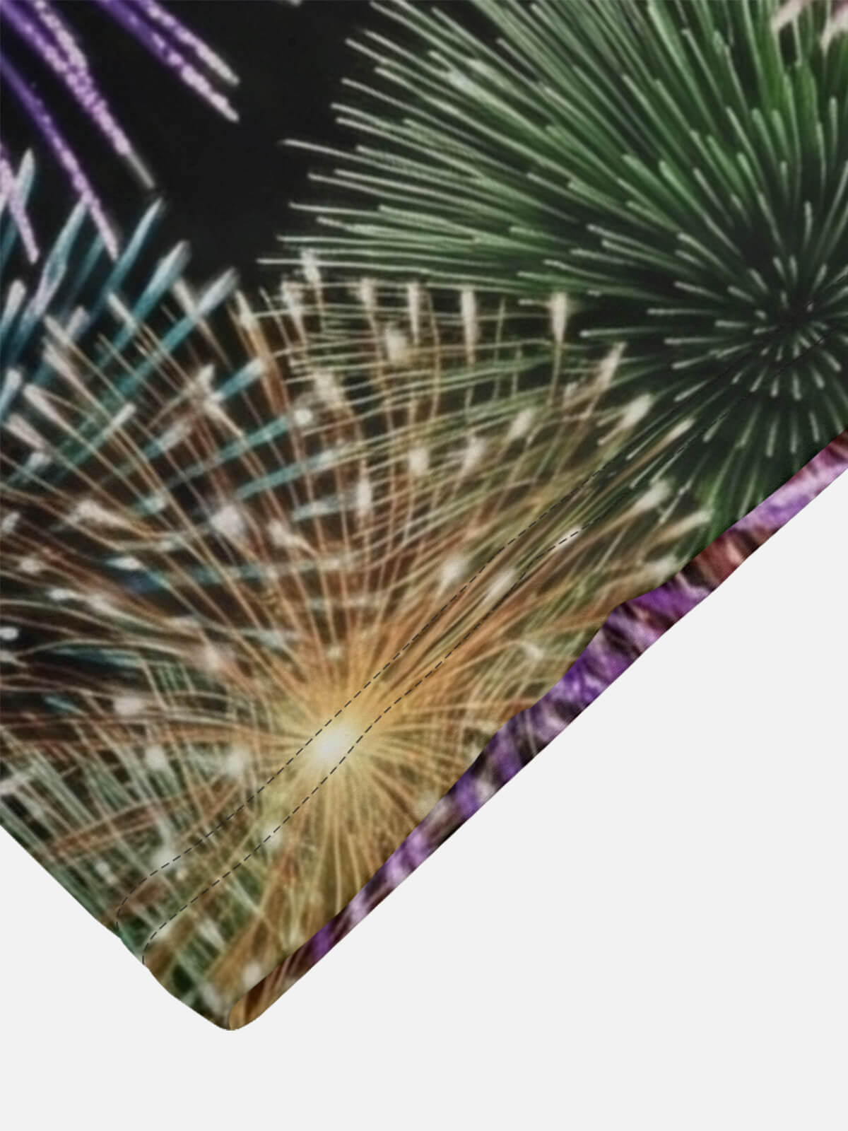 Tall Men's Fireworks Burst Short Sleeve Shirt Eleven Oasis