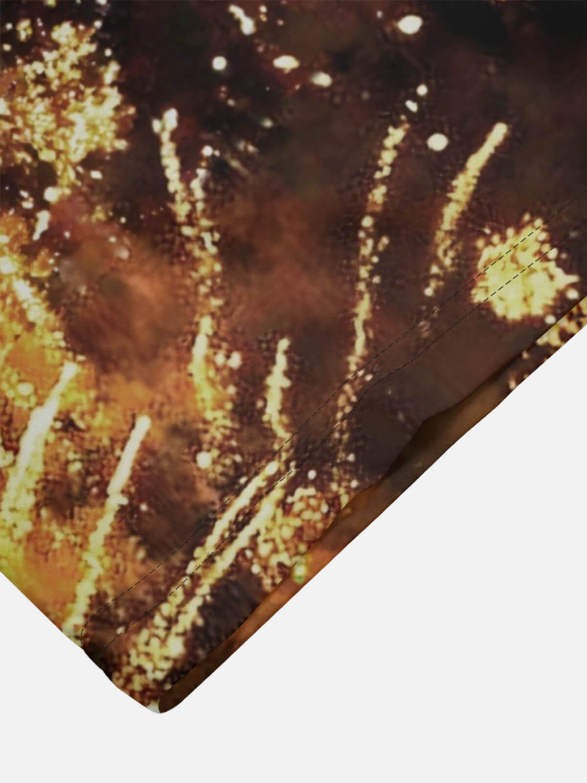 Tall Men's New Year Fireworks Champagne Short Sleeve Shirt Eleven Oasis