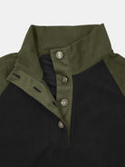 Men's Colorblock Raglan Corduroy Pullover ElevenOasis