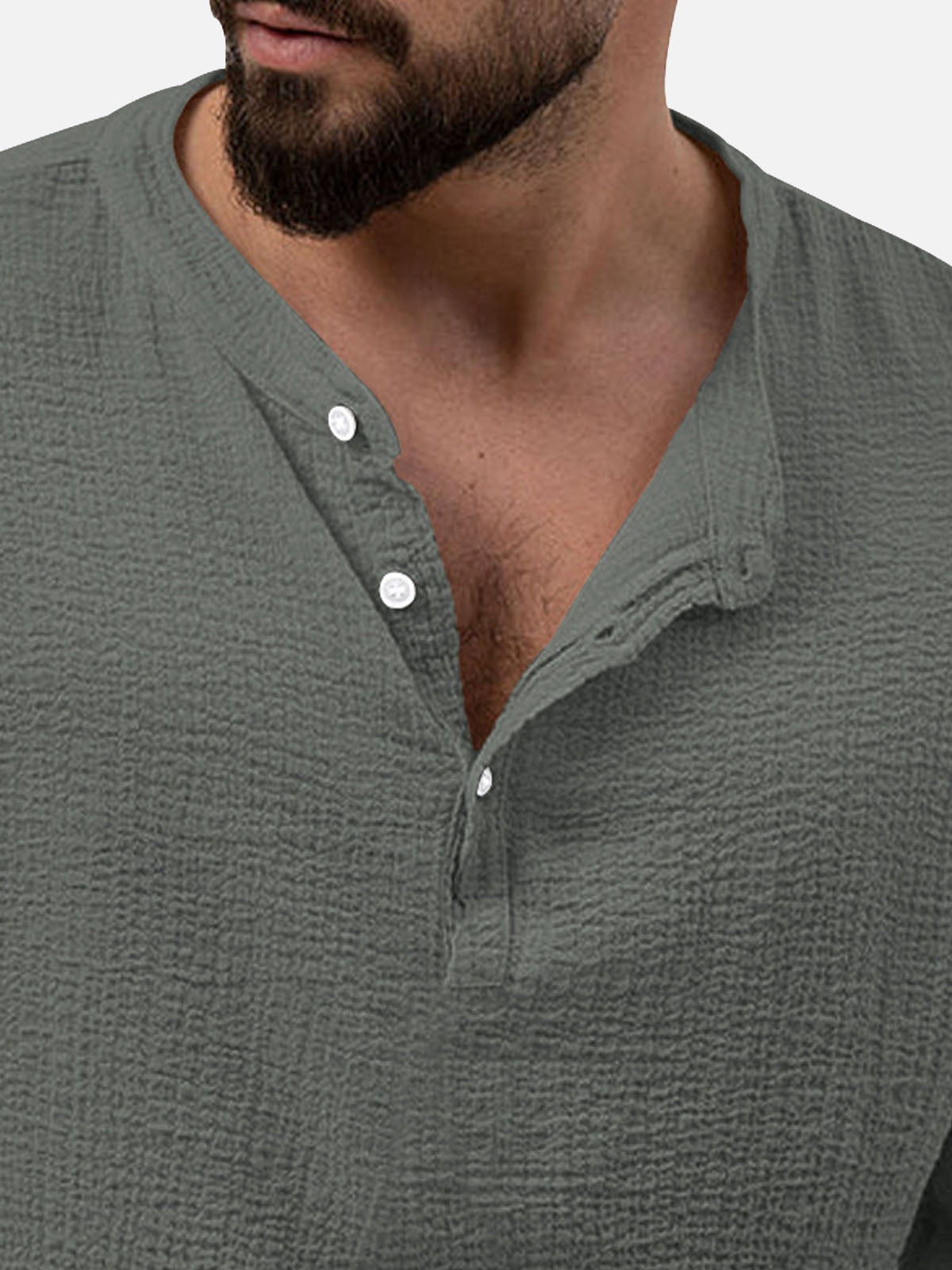 Men's Solid Color Stand Up Collar Long Sleeve Elastic Waist Set Casual Loungewear Eleven Oasis