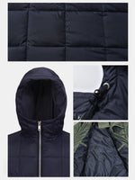 Men's Square-Quilt Winter Hooded Puffer Jacket Eleven Oasis