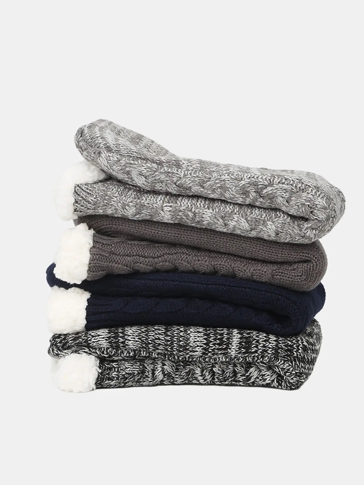 Thick Winter Plush-Lined Slipper Socks Eleven Oasis