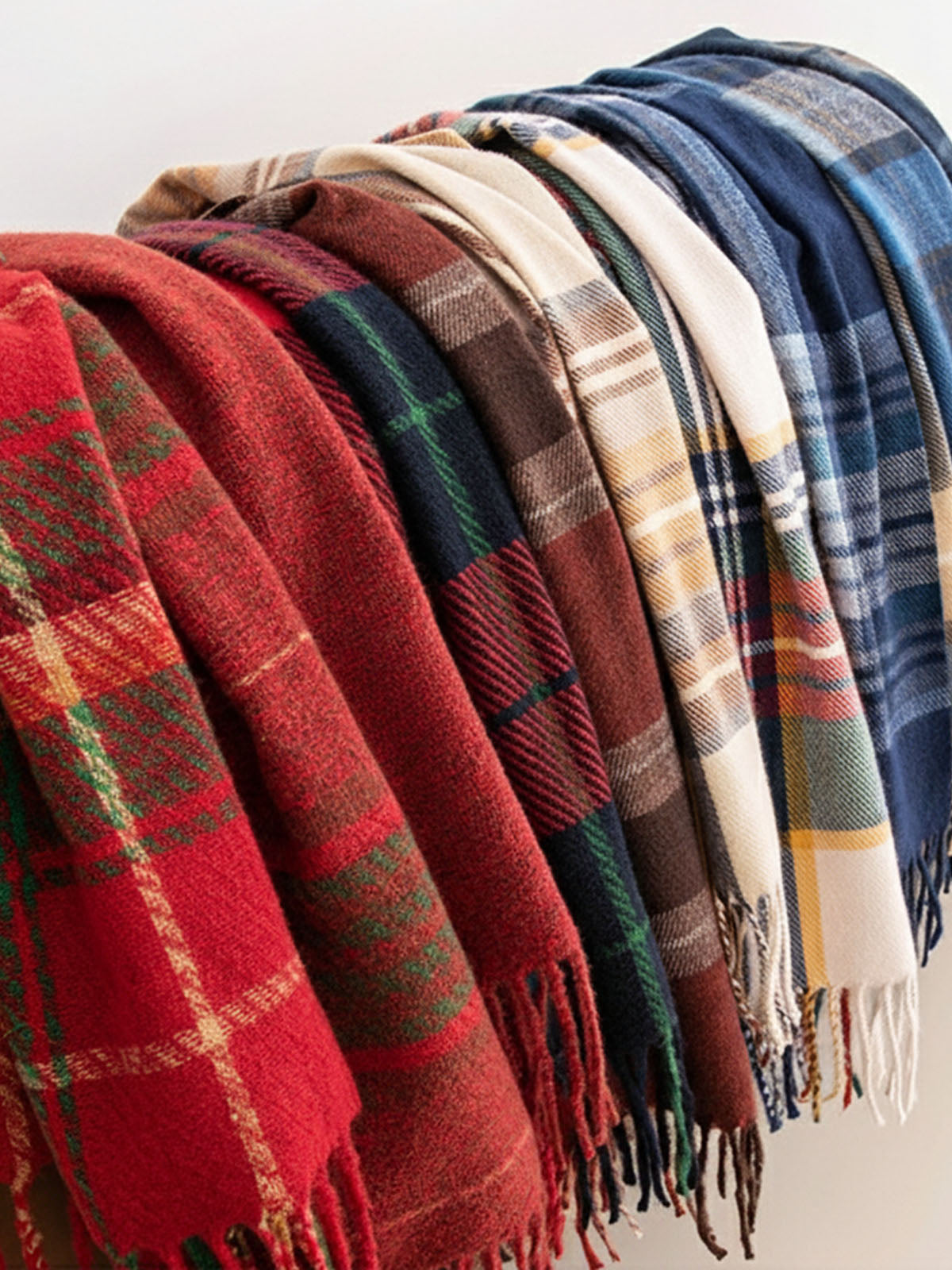 Ultra Soft Plaid Winter Scarf ElevenOasis