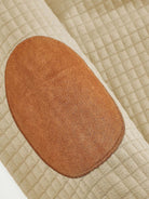 Men's Quilted Elbow Patch Mock Neck Pullover ElevenOasis