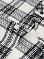 Men's Plaid Button-Down Long Sleeve Shirt Eleven Oasis