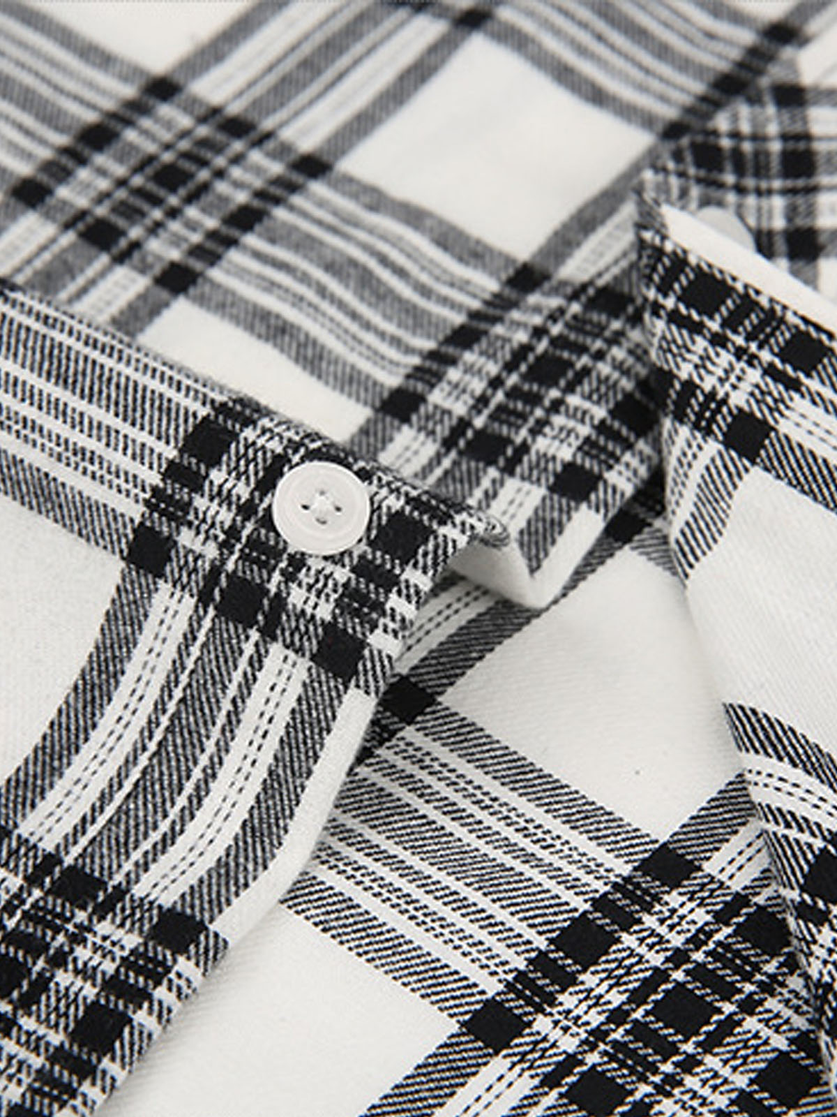 Men's Plaid Button-Down Long Sleeve Shirt Eleven Oasis