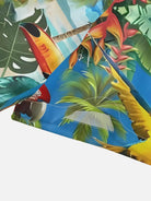 Men's Tropical Parrot Print Short Sleeve Shirt Eleven Oasis