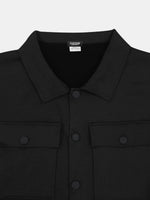 Men's Faux Suede Button-Up Two-Piece Set ElevenOasis